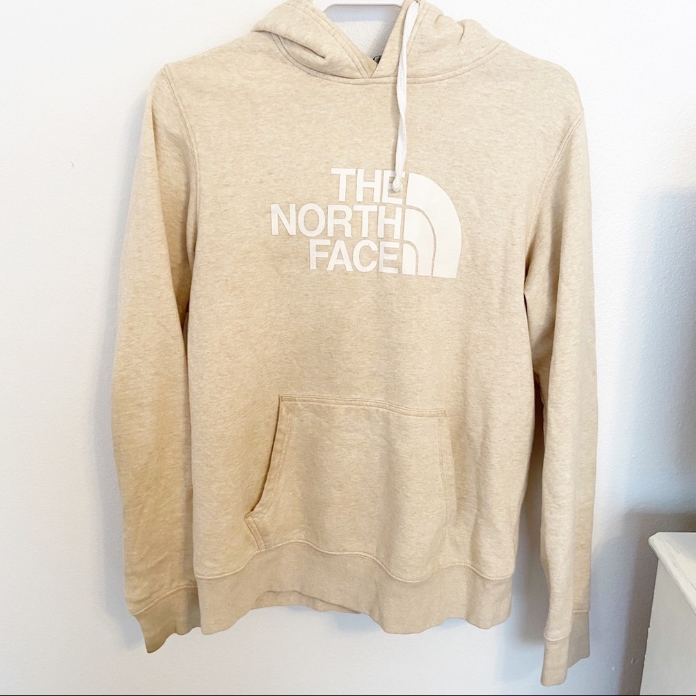 The North Face Mens Small Pullover Hoodie Cream